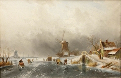 Dutch Winter Scene by Charles Leickert