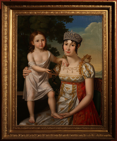 Elisa and her daughter Elisa Napoléone by Pietro Nocchi