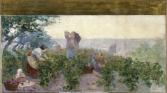 Esquisse pour la mairie de Bagnolet : Les vendanges by Victor Marec