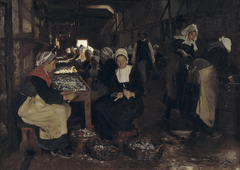 Et sardineri i Concarneau by Peder Severin Krøyer