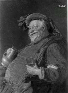 Falstaff drinking beer by Eduard von Grützner