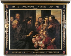 Family Portrait of Braems-Van der Laen with Christ Blessing the Children by Jan de Bray