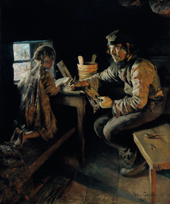 First Lesson by Akseli Gallen-Kallela