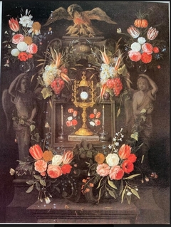 Flower garland with the Holy Sacrament by Jan van Kessel the Elder