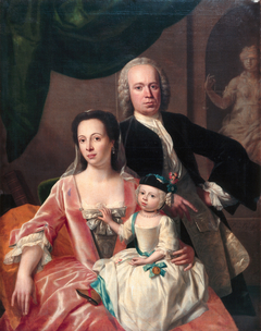 Francina Margaretha Sichterman, her husband Scato Gockinga and their eldest daughter Tateke Helena by Philip van Dijk