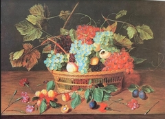 Fruit basket by Jacob van Hulsdonck