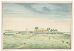 Gezicht op de zuidzijde van het fort te Kalutara by Unknown Artist