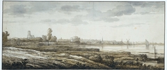 Gezicht op Dordrecht by Aelbert Cuyp