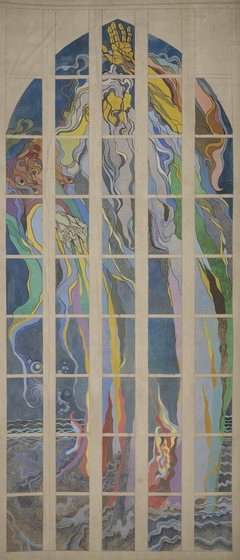 God the Father – Design to the Stained-Glass Window for the Franciscan Church in Krakow by Stanisław Wyspiański