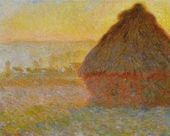 Grainstack (Sunset) by Claude Monet