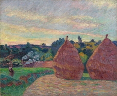 Grainstacks in Île-de-France by Armand Guillaumin