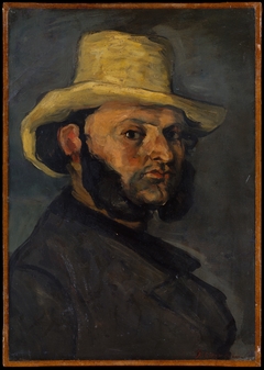 Gustave Boyer (b. 1840) in a Straw Hat by Paul Cézanne