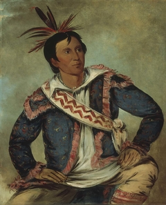 Há-tchoo-túc-knee, Snapping Turtle, a Half-breed by George Catlin