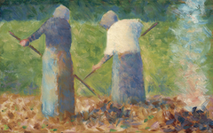 Haymakers at Montfermeil by Georges Seurat