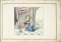 Heilige Maagd met het Kind by Gesina ter Borch