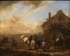 Horse Fair near an Inn by Philips Wouwerman