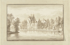 Huis Kostverloren aan de Amstel by Abraham Rademaker