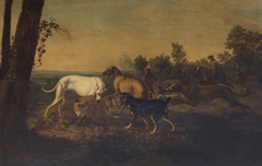 Hunting Scene by Abraham Hondius