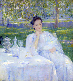 In the Garden by Robert Lewis Reid