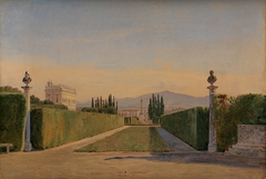 In the Gardens of the Villa Albani, Rome by Constantin Hansen