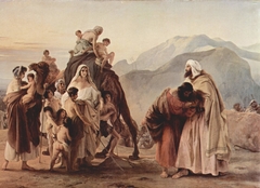 Incontro tra Esaù e Giacobbe by Francesco Hayez