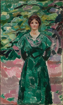 Ingeborg in Green by Edvard Munch