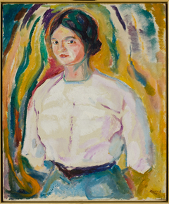 Ingeborg with her Arms behind her Back by Edvard Munch