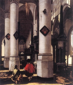 Innenansicht der Nieuwe Kerk in Delft by Emanuel de Witte