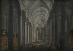 Interior of the Jesuit Church in Bruges by Jacob Balthasar Peeters