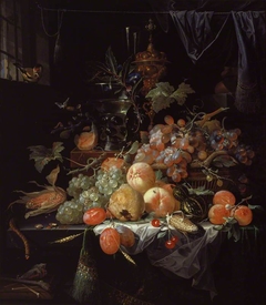 Interior with a Still Life by Abraham Mignon