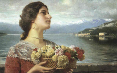 Italian beauty by Lake Como by Władysław Czachórski