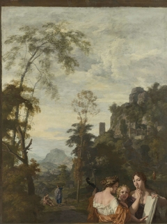 Italian Landscape with three Women Making Music by Gerard de Lairesse