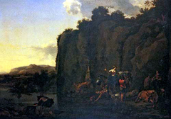 Italian Scene by Nicolaes Pieterszoon Berchem