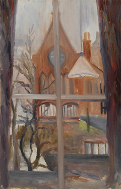 Kapel A'dam (gezien vanuit raam N.Spiegelstr.64) by Karel Albert Schmidt