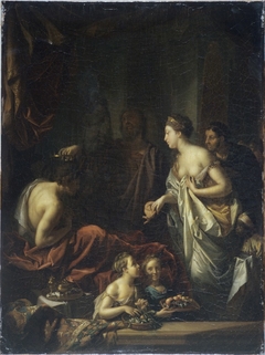 King Seleucus giving up his wife for his son by Adriaen van der Werff