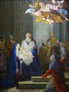 La présentation au temple by Eustache Le Sueur