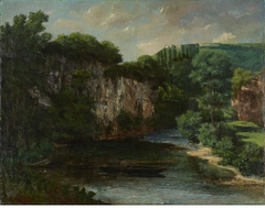 La roche Oraguay, vallon de Maisières, Doubs by Gustave Courbet