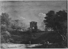 Landscape with a Farm Building at the Centre by Marco Ricci