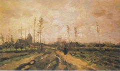 Landscape with Church and Houses by Vincent van Gogh