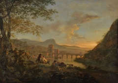 Landscape with Ponte Molle by Jan Both