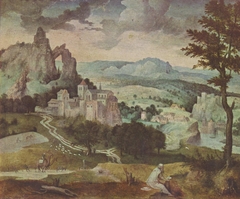 Landscape with Saint Jerome by Cornelis Massijs