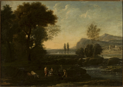 Landscape with shepherds by Claude Lorrain