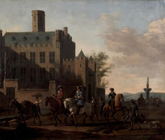 Leaving for the Hunt by Gerrit Adriaenszoon Berckheyde