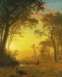 Light in the Forest by Albert Bierstadt