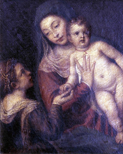 Madonna and Child with Saint Catherine by Anonymous