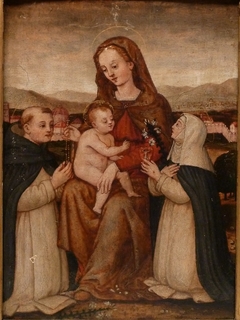 Madonna and Child with Sts Dominic and Catherine of Siena by Plautilla Nelli