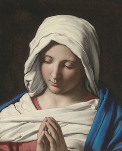 Madonna in prayer by Giovanni Battista Salvi da Sassoferrato