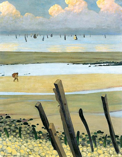 Marée basse à Villerville by Félix Vallotton