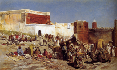 Market in Rabat, Morocco by Edwin Lord Weeks