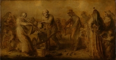 Market Scene by Adriaen van de Venne